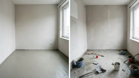 czy wylewki przed czy po tynkach