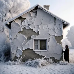 Przemarznięty Tynk Gipsowy