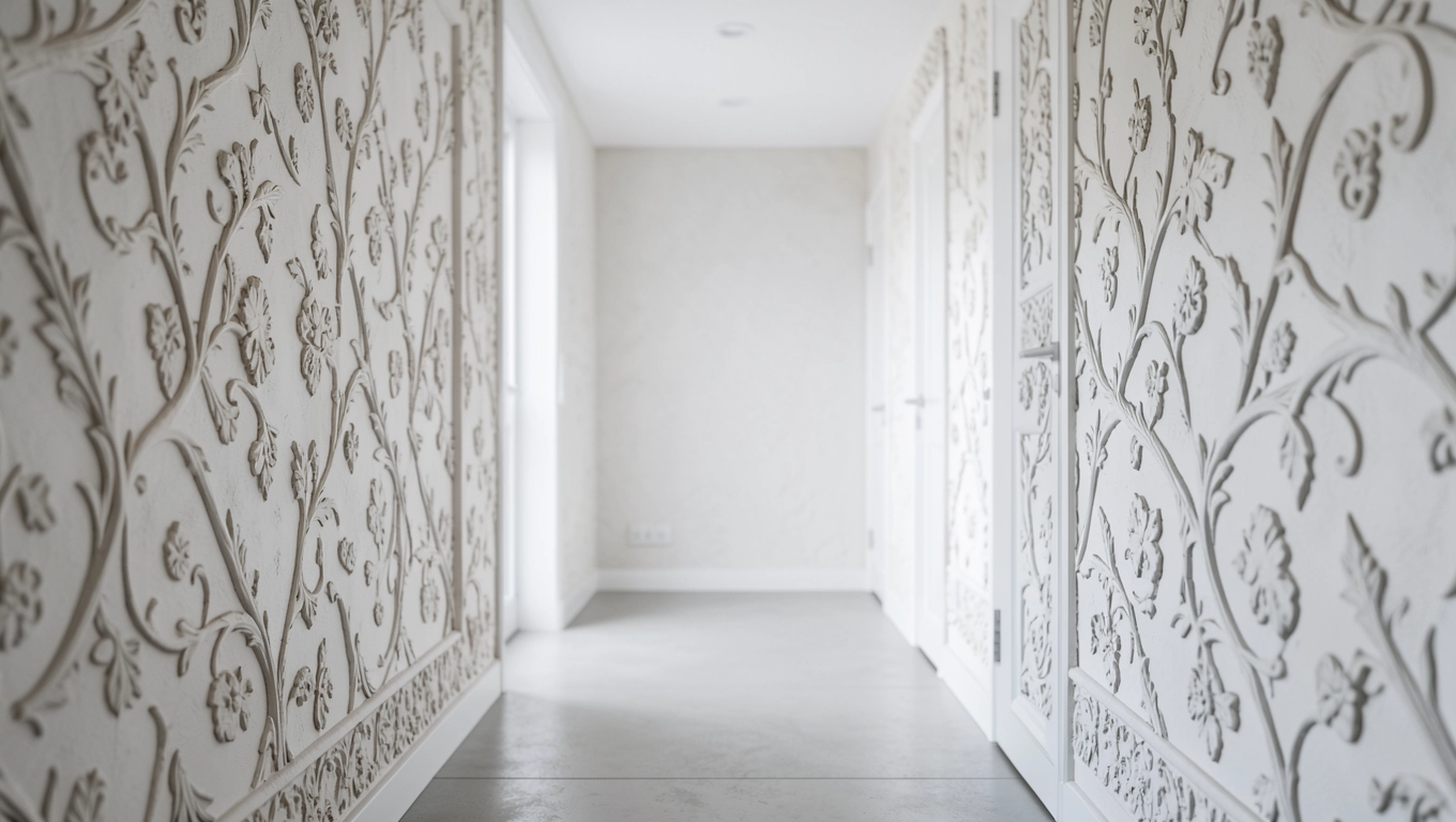 tynk ozdobny na korytarz